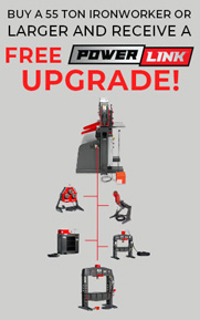 By an Edwards Ironworker and get the hydraulic Powerlink option free until June 2024