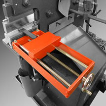 Back gage to measure and position your bend when using the Press Brake Tool