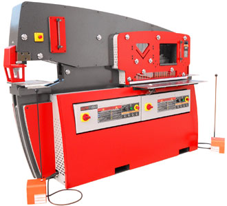 Click for larger photo of the Edwards Elite 110-65 Dual Operator Hydraulic Ironworker Machine