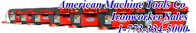 Edwards hydraulic Ironworker machines in many sizes with many options.  CLICK FOR OUR HOMEPAGE.
