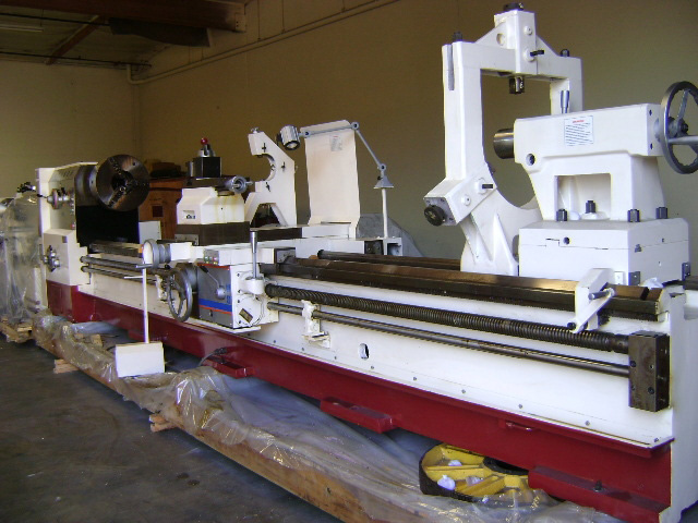 Photo of huge GMC 40 inch x 180 inch Lathe machine