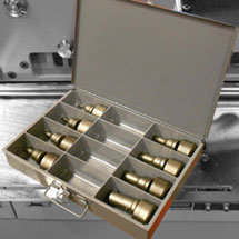 Tool Box of 8 round Punch & Die Sets