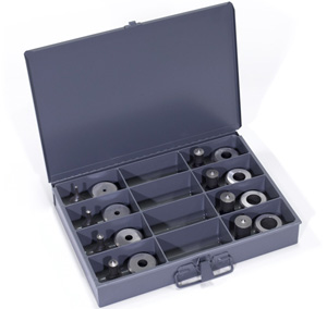 Tool Box of 8 round Punch & Die Sets