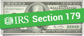 IRS allows 100% tax write off for machinery thanks to section 179 rules